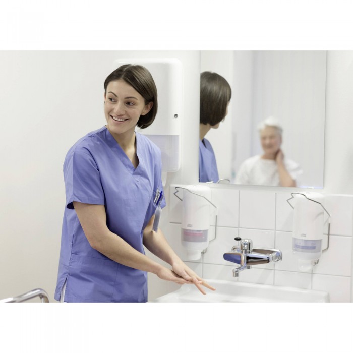 Συσκευή Υγρού Σαπουνιού Χεριών Με Βραχίονα Λευκή Tork 560101