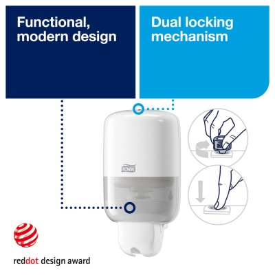 Συσκευή Υγρού Σαπουνιού Χεριών Λευκή 475ml Tork Mini 561000
