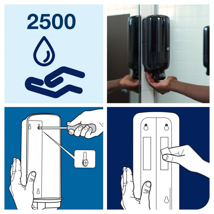 Συσκευή Σαπουνιού Χεριών Σε Αφρό Μαύρη 1l Tork 561508