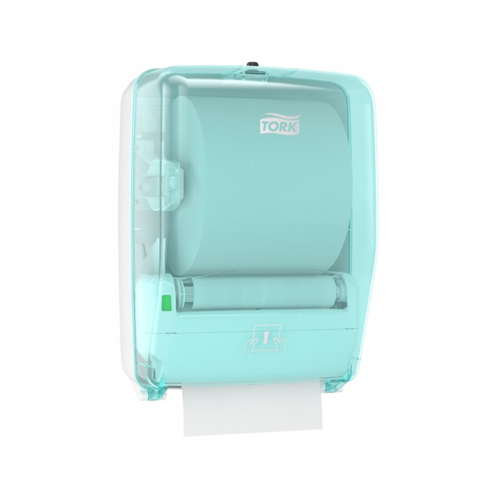 Συσκευή Βιομηχανικού Ρολού Τιρκουάζ/Λευκή Τοίχου Tork Basic Paper 651420