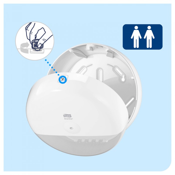 Συσκευή Χαρτιού Υγείας Centerfeed Λευκή Tork SmartOne® Mini 681000