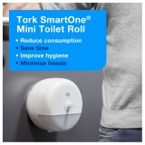 Συσκευή Χαρτιού Υγείας Centerfeed Λευκή Tork SmartOne® Mini 681000