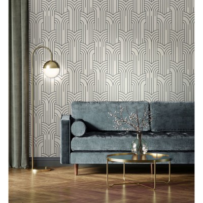 Ταπετσαρία Τοίχου UGEPA Collection ELEGANCE Silver, White 0.53x10.05m M42129