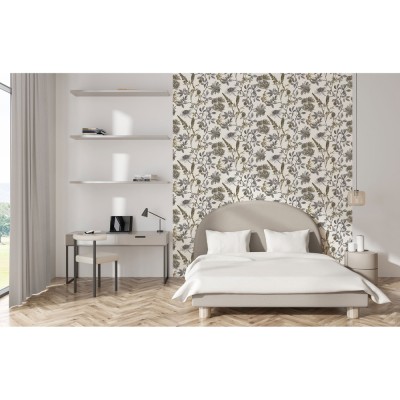 Ταπετσαρία Τοίχου UGEPA Collection ELEGANCE Black, Cream 0.53x10.05m M45809