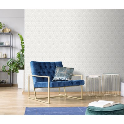 Ταπετσαρία Τοίχου UGEPA Collection ELEGANCE White 0.53x10.05m M53300