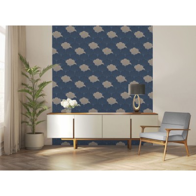 Ταπετσαρία Τοίχου UGEPA Collection ELEGANCE Blue, Cream 0.53x10.05m M64001