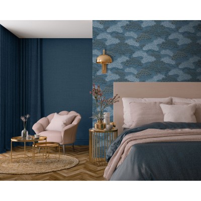 Ταπετσαρία Τοίχου UGEPA Collection ELEGANCE Blue 0.53x10.05m M64401