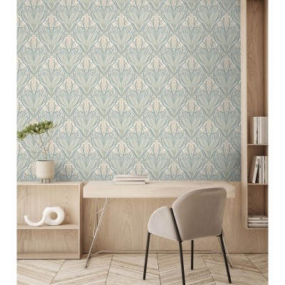 Ταπετσαρία Τοίχου UGEPA Collection ELEGANCE Green, Cream 0.53x10.05m M66124