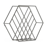Βάση Περιοδικών & Δίσκων Βινυλίου 33x33x7.6cm με φινίρισμα Τιτανίου UMBRA Zina MTL TTNM 1008973-378