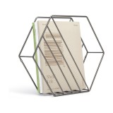 Βάση Περιοδικών & Δίσκων Βινυλίου 33x33x7.6cm με φινίρισμα Τιτανίου UMBRA Zina MTL TTNM 1008973-378