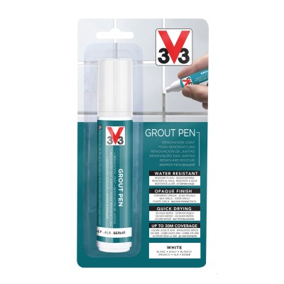 Μαρκαδόρος Επιδιόρθωσης Αρμών 15ml Λευκός V33 GROUT PEN 118612