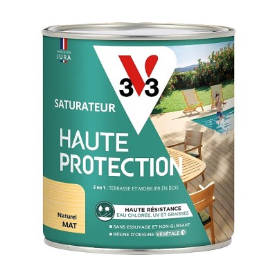 Λάδι Εξωτερικών Ξύλινων Δαπέδων 750ml Άχρωμο Ματ V33 High Protection Decking Oil Biosourced Άχρωμο Ματ