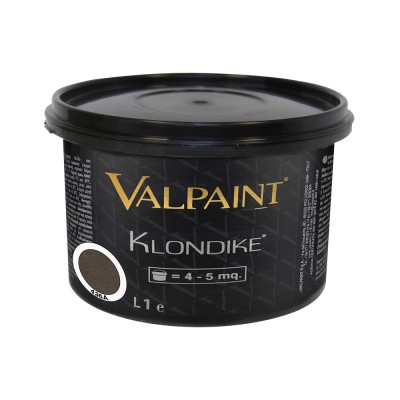Διακοσμητικό Χρώμα Νερού Εσωτερικού Χώρου Με Μεταλλικό Εφέ ValPaint Klondike 1lt 436A