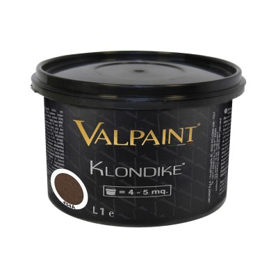 Διακοσμητικό Χρώμα Νερού Εσωτερικού Χώρου Με Μεταλλικό Εφέ ValPaint Klondike 1lt 454A