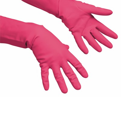 Γάντια Πολλαπλών Χρήσεων Λάτεξ S Κόκκινα VILEDA® Multipurpose 100152