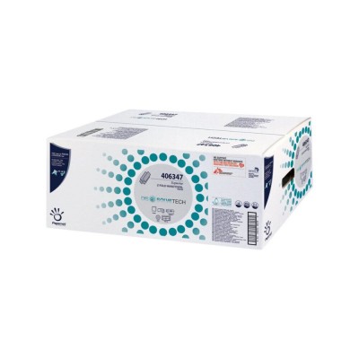 Χειροπετσέτα Λευκή 2φυλλη Z-Fold 20,3x24cm 20x200 τεμάχια Papernet® Dissolvetech 416617