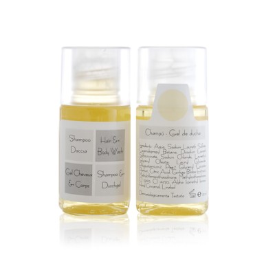 Σαμπουάν Και Αφρόλουτρο Σε Φιάλη 20ml 2σε1 400 τεμάχια Gfl Neutral Hair & Body P20MN