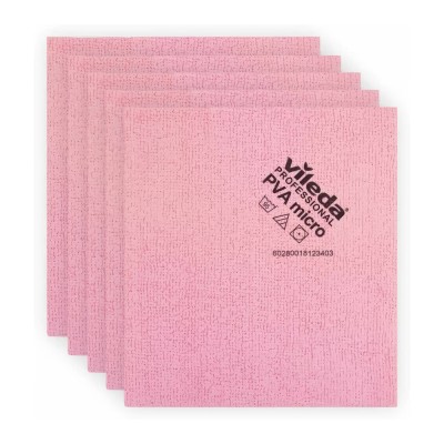 Πανί μικροϊνών 35x38cm 5 τεμάχια Κόκκινο VILEDA® PVAmicro™ 143586