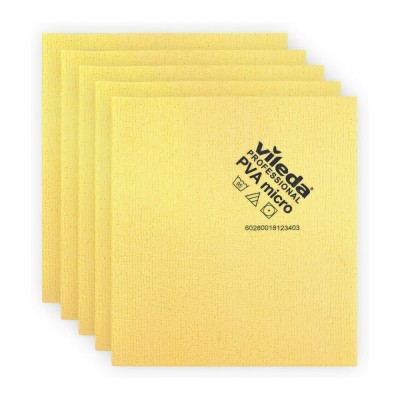 Πανί μικροϊνών 35x38cm 5 τεμάχια Κίτρινο VILEDA® PVAmicro™ 143587