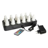 Επαναφορτιζόμενα Χρωματιστά Μίνι Κεριά Led 7x4cm 13h 12 τεμάχια Duni 171486