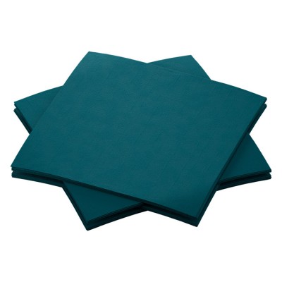 Χαρτοπετσέτα Πετρόλ 1/4 20x20cm Airlaid 16x180 τεμάχια Duni Bio Dunisoft® 202953