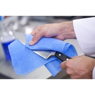 Βιομηχανικό πανί πολλαπλών χρήσεων M Fold 34x53cm 130 τεμάχια Μπλε CHICOPEE Multipurpose 74711