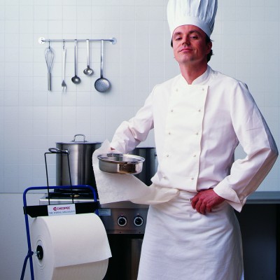 Βιομηχανικό πανί πολλαπλών χρήσεων σε ρολό 500 τεμαχίων 40x32cm Λευκό CHICOPEE Multipurpose 84609