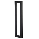 Λαβές Τζαμόπορτας Μαύρο Ματ 228 ΙΝΟΧ 304 (ΣΕΤ 2 τεμ.) 615mm κέντρα Viobrass