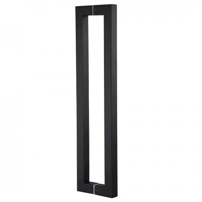 Λαβές Τζαμόπορτας Μαύρο Ματ 228 ΙΝΟΧ 304 (ΣΕΤ 2 τεμ.) 615mm κέντρα Viobrass