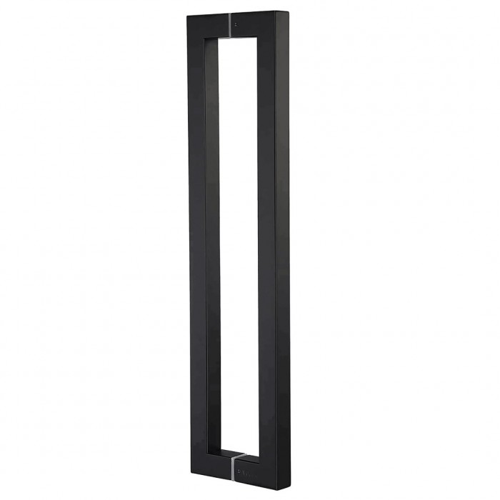 Λαβές Τζαμόπορτας Μαύρο Ματ 228 ΙΝΟΧ 304 (ΣΕΤ 2 τεμ.) 615mm κέντρα Viobrass