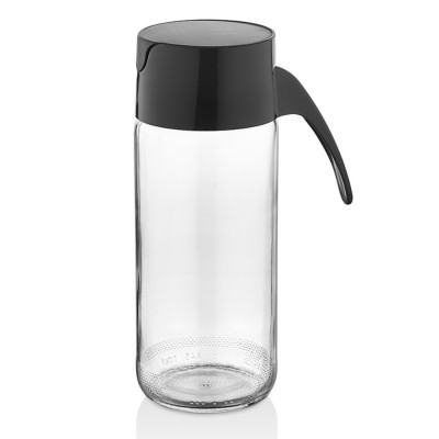 Λαδικό Γυάλινο Κανατάκι 500ml Μαύρο Viosarp No413-Black