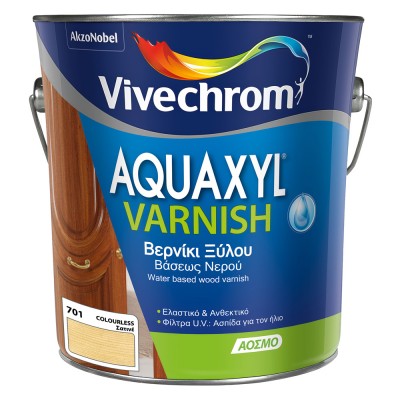 Βερνίκι Εμποτισμού Νερού Vivechrom Aquaxyl Varnish 701 COLOURLESS (ΑΧΡΩΜΟ) Σατινέ 2.5lt