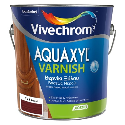 Βερνίκι Εμποτισμού Νερού Vivechrom Aquaxyl Varnish 721 Σατινέ 2.5lt