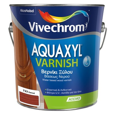 Βερνίκι Εμποτισμού Νερού Vivechrom Aquaxyl Varnish 723 Σατινέ 2.5lt