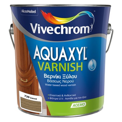 Βερνίκι Εμποτισμού Νερού Vivechrom Aquaxyl Varnish 739 Σατινέ 2.5lt