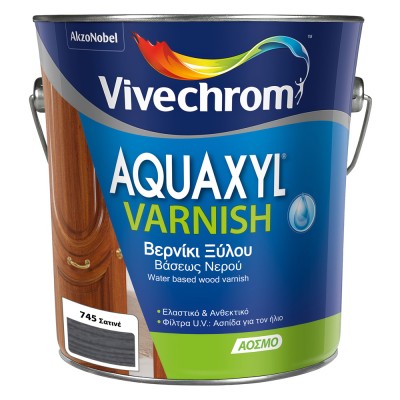 Βερνίκι Εμποτισμού Νερού Vivechrom Aquaxyl Varnish 745 Σατινέ 2.5lt