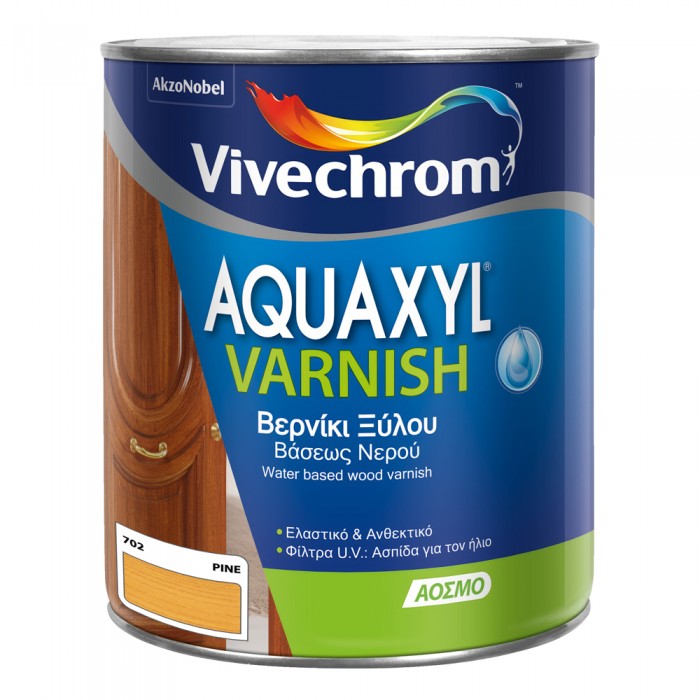 Βερνίκι Εμποτισμού Νερού Vivechrom Aquaxyl Varnish 702 PINE (ΠΕΥΚΟ) Σατινέ 750ml