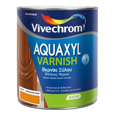 Βερνίκι Εμποτισμού Νερού Vivechrom Aquaxyl Varnish 703 OREGON PINE (ΠΕΥΚΟ ΟΡΕΓΚΟΝ) Σατινέ 750ml