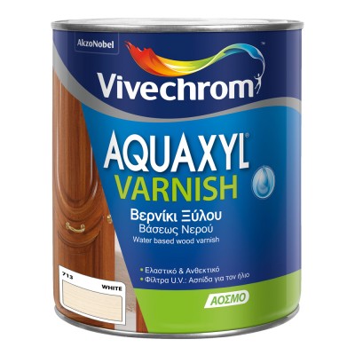 Βερνίκι Εμποτισμού Νερού Vivechrom Aquaxyl Varnish 713 WHITE (ΛΕΥΚΟ) Σατινέ 750ml