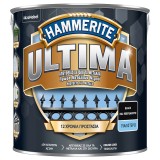 Αντισκωριακό Χρώμα Μετάλλων Βάσεως Νερού HAMMERITE ULTIMA SMOOTH BLACK Ral 9005 2.5lt