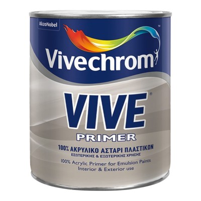 Ακρυλικό Αστάρι Πλαστικών Ημιδιάφανο Κατάλληλο για Τοιχοποιία 750ml VIVECHROM Vive Primer