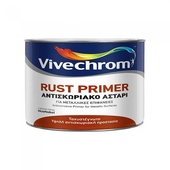 Αντισκωριακό Αστάρι 375ml VIVECHROM Rust Primer Γκρι