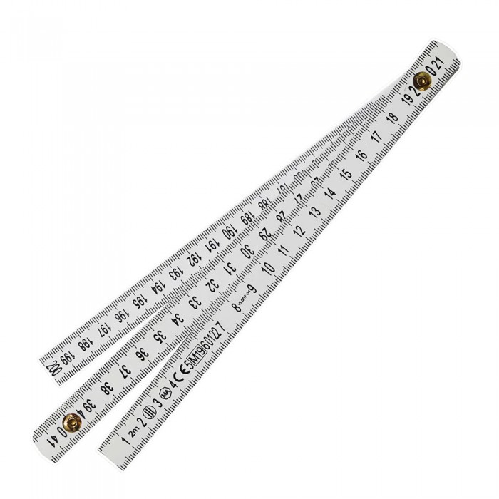 Μέτρο Σπαστό Πλαστικό 200cm Λευκό Vola 7/P BIANCO