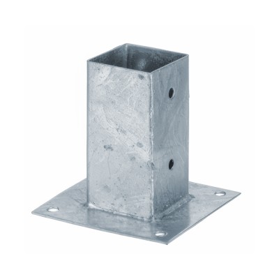 Βάση Βιδωτή Γαλβανιζέ για Τοποθέτηση Ξύλινου Δοκαριού 91x91x150mm August Vormann 71416000