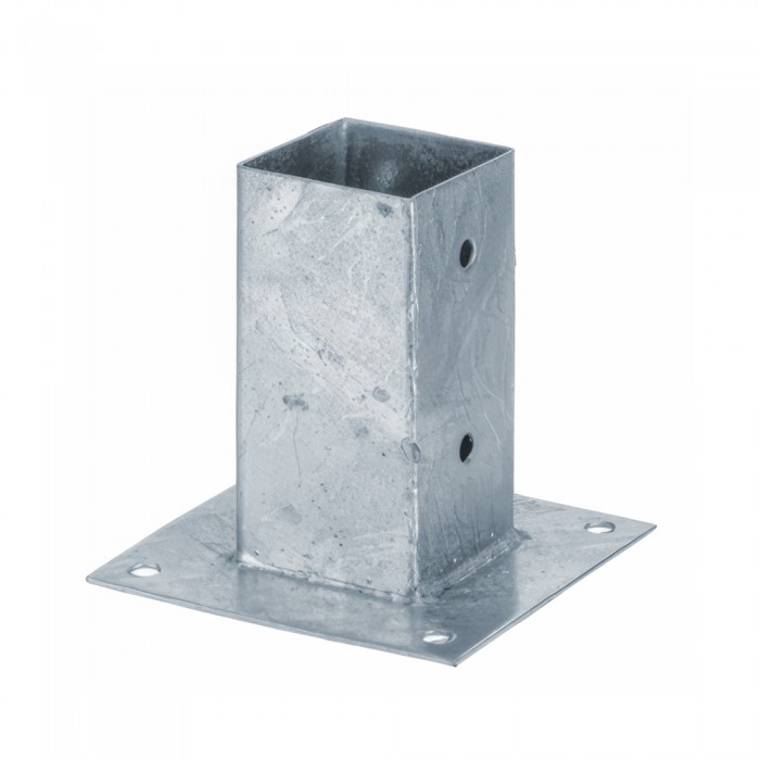 Βάση Βιδωτή Γαλβανιζέ για Τοποθέτηση Ξύλινου Δοκαριού 91x91x150mm August Vormann 71416000