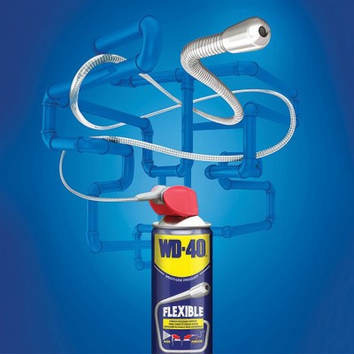 WD-40 Αντισκωριακό - Αντιυγρασιακό - Λιπαντικό σπρέι με εύκαμπτο σωληνάκι 18cm Flexible Multi-Use 600ml 2600120