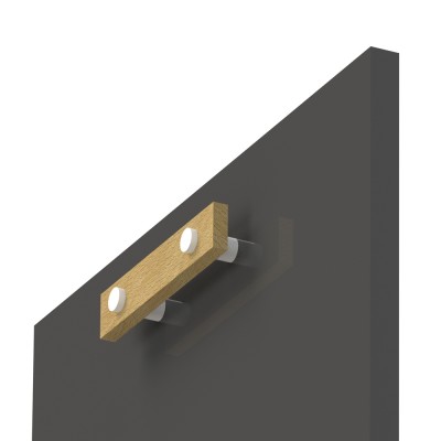 Ξύλινο Πομολάκι επίπλων Άβαφο απο Μασίφ Ξύλο Οξιάς Γερμανίας με Λευκό Αποστάτη σε 3 διαστάσεις σειρά 1100