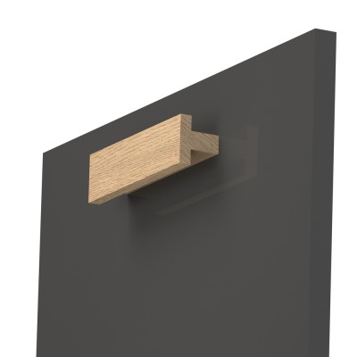 Ξύλινη Λαβή επίπλων Άβαφη απο Μασίφ Ξύλο Δρύς Πλατύβενη Βορείου Αμερικής σε 25 διαστάσεις σειρά 735