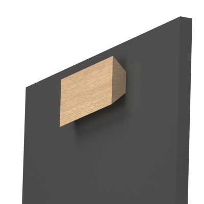 Ξύλινη Λαβή επίπλων Άβαφη απο Μασίφ Ξύλο Δρύς Πλατύβενη Βορείου Αμερικής σε 25 διαστάσεις σειρά 736