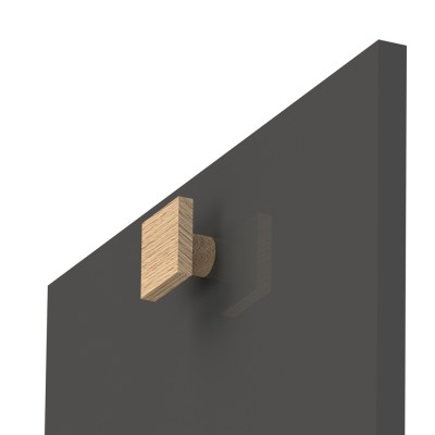 Ξύλινο Πομολάκι επίπλων Άβαφο απο Μασίφ Ξύλο Δρύς Πλατύβενη Βορείου Αμερικής σε Διάσταση 5x5 σειρά 932